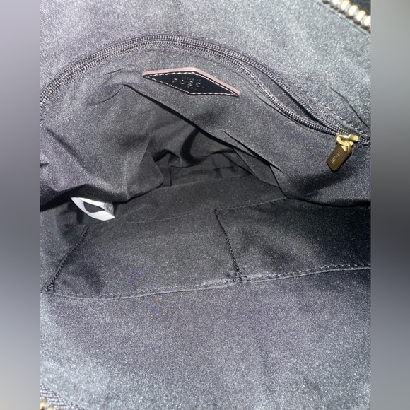 Fossil Black leather Hunter backpack EUC Bag Purse - Picture 8 of 10